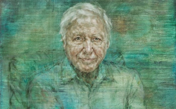 This new David Attenborough portrait paints the broadcaster as a kindly, intelligent silverback