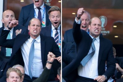 Prince William's Hilarious Celebration Caught on Camera