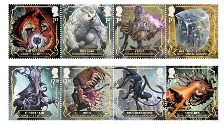 Royal Mail unveils new stamps celebrating 50th anniversary of Dungeons &amp; Dragons