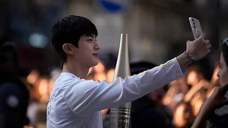 K-pop stars and athletes: Who carried the Olympic torch through Paris?