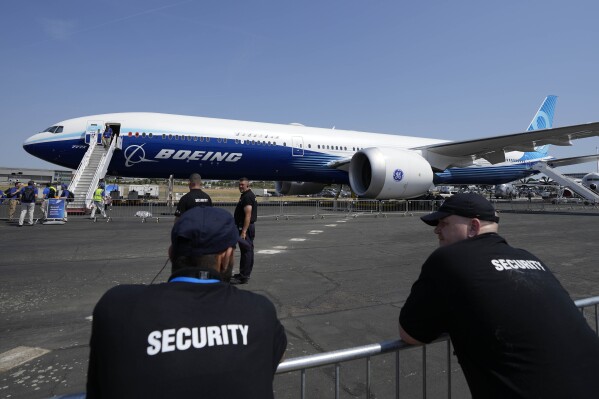 Troubled Boeing stays close to the ground at a major UK air show