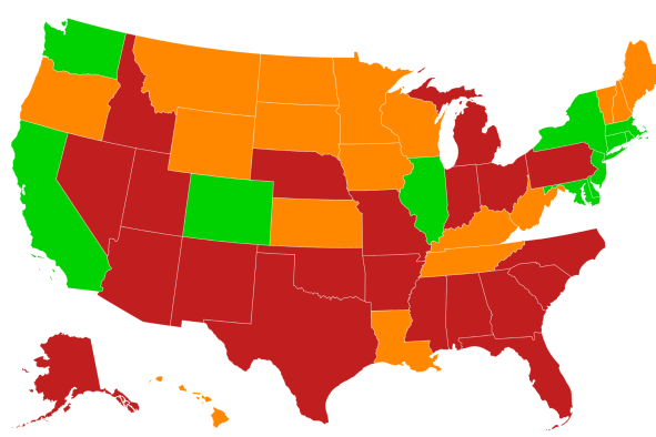 Map Shows States Where Women Get Maternity Pay