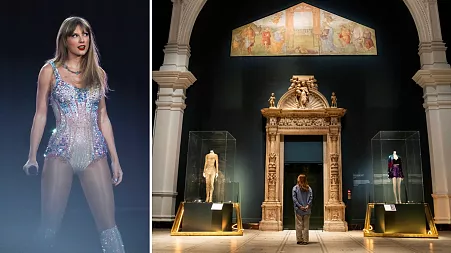 Taylor Swift memorabilia, including costumes and guitars, goes on display at London's V&amp;A Museum