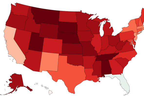 Map Shows States With the Tallest Men in the U.S.