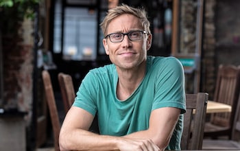 Russell Howard: ‘Trump didn’t act presidential when he was shot – it was like he was at a Blackpool hen do’