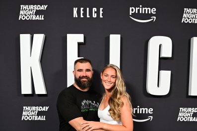 Jason and Kylie Kelce Couple Up To Cheer On Simone Biles at 2024 Olympics