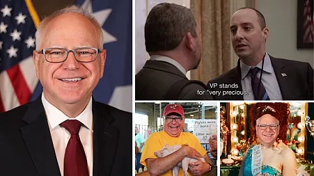 'Big dad energy’: Best and funniest reactions to Kamala Harris’ VP pick Tim Walz