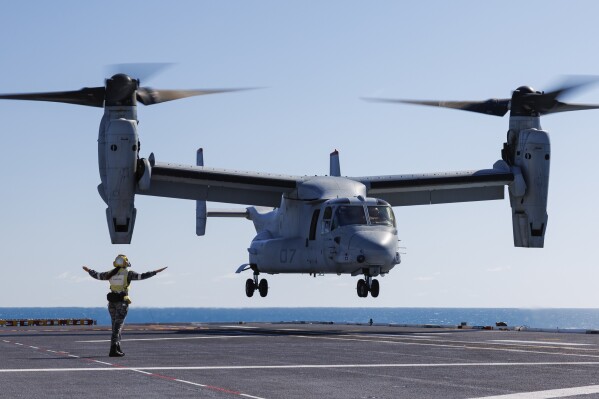 Weak spots in metal may have led to fatal Osprey crash off Japan, documents obtained by AP reveal