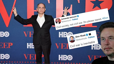 ‘Is he a bot?’: ‘Veep’ creator Armando Iannucci calls out Elon Musk’s UK 'civil war' posts