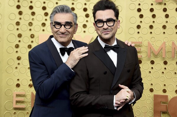 Eugene Levy and Dan Levy will make history as the first father-and-son co-hosts of the Emmys