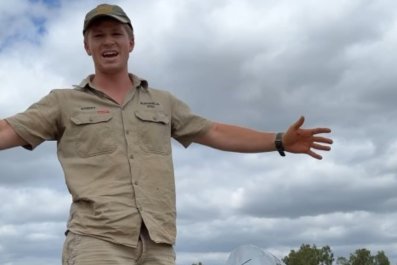 Steve Irwin's Son 'Smashes Head' Catching Crocodile Hours Before Awards