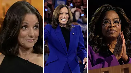 Oprah endorses Kamala Harris while Julia Louis-Dreyfus says Harris is not like her 'Veep' character