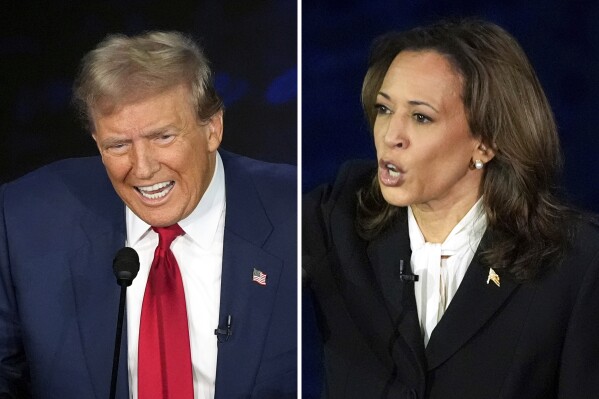 Harris presses a more forceful case against Trump than Biden did on abortion, economy and democracy