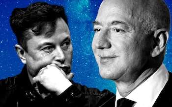 Bezos takes on Musk in battle 300 miles above Britain