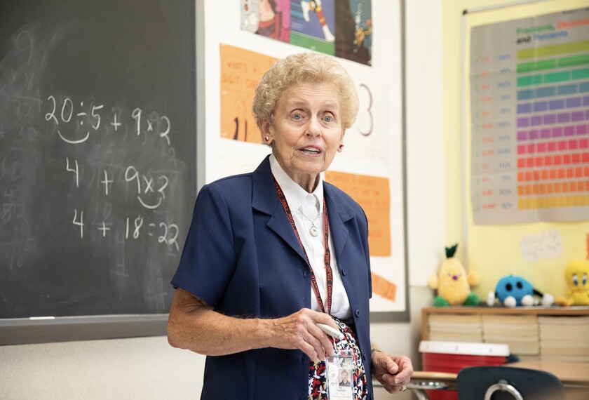 This Teacher Is in Her 64th Year in the Classroom. She Has No Plans to Quit