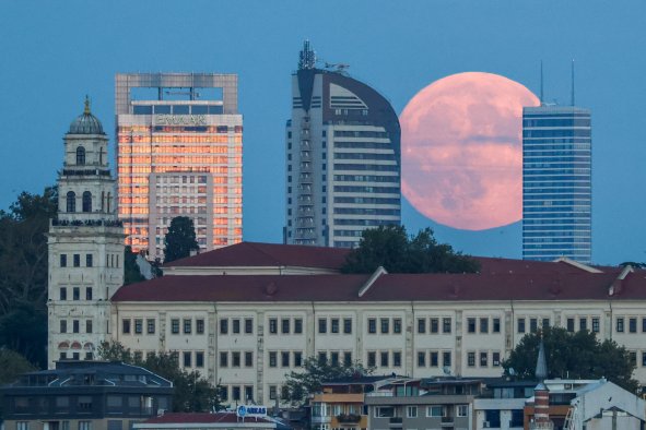 In Pictures: Spectacular Supermoon and Partial Lunar Eclipse Light Up Skies